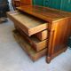 Commode empire en noyer d'epoque du xix ème siecle