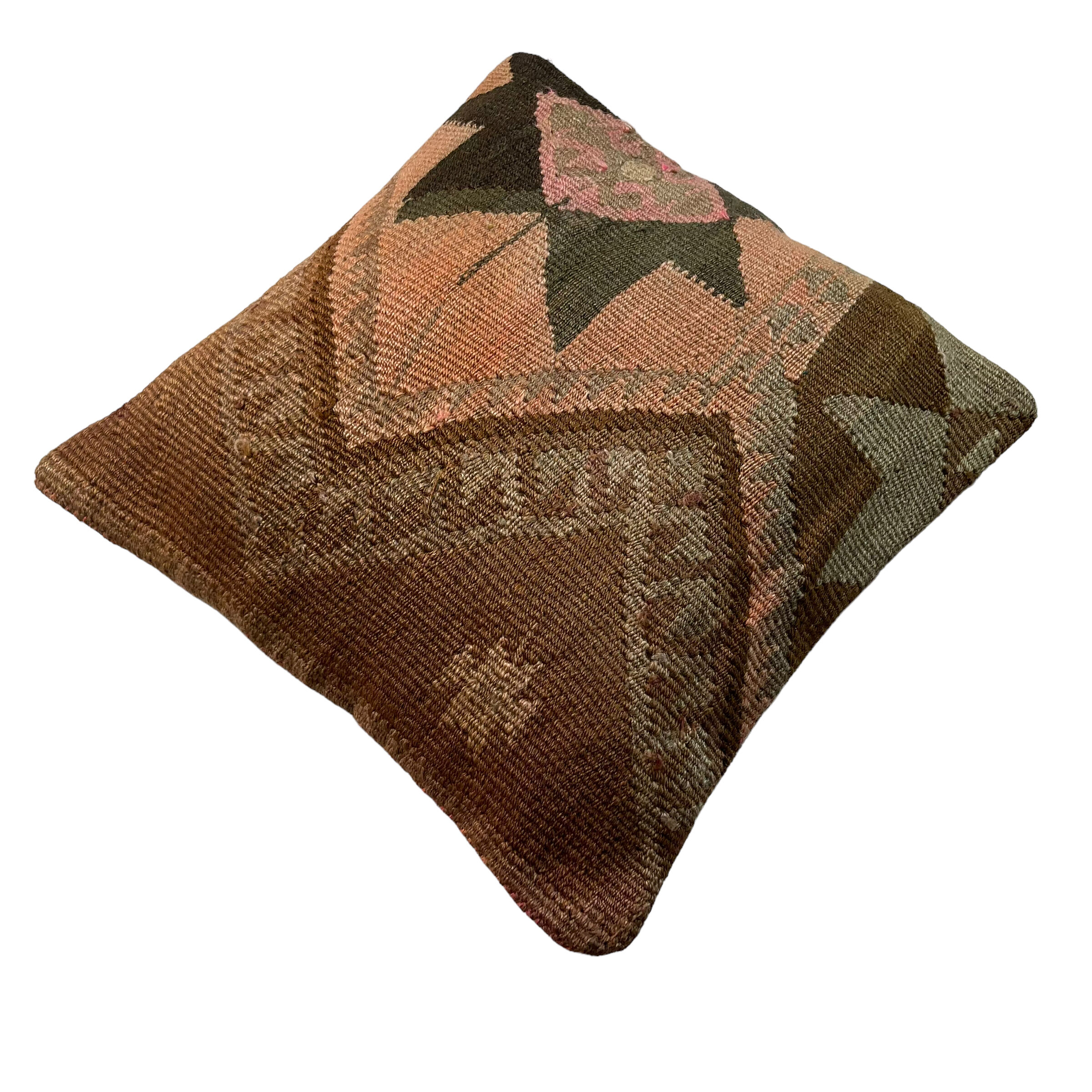 Housse de coussin en Kilim turc vintage 40x40cm