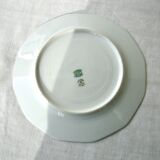 Set of 9 Limoges porcelain dessert plates