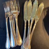 6 Christofle fish cutlery