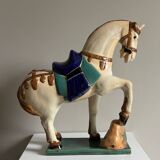 Glazed ceramic horse