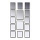 Vintage 20thC Italian Collection Of White Metal Framed Mirrors c.1950