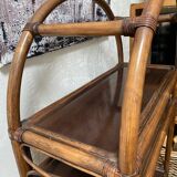 Rattan shelf