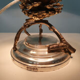 Hollywood regency pine cone table light, Italy, 1970