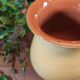 Vintage mustard yellow stoneware vase