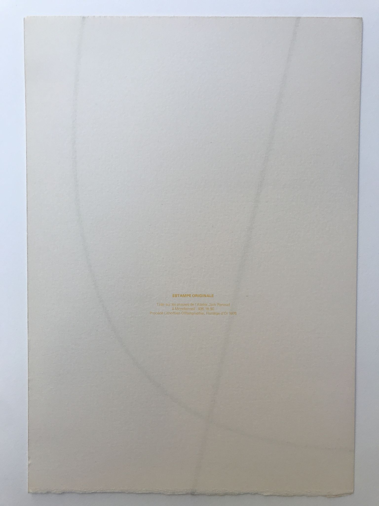 Lithographie originale de Hans Hartung, Sans titre 4