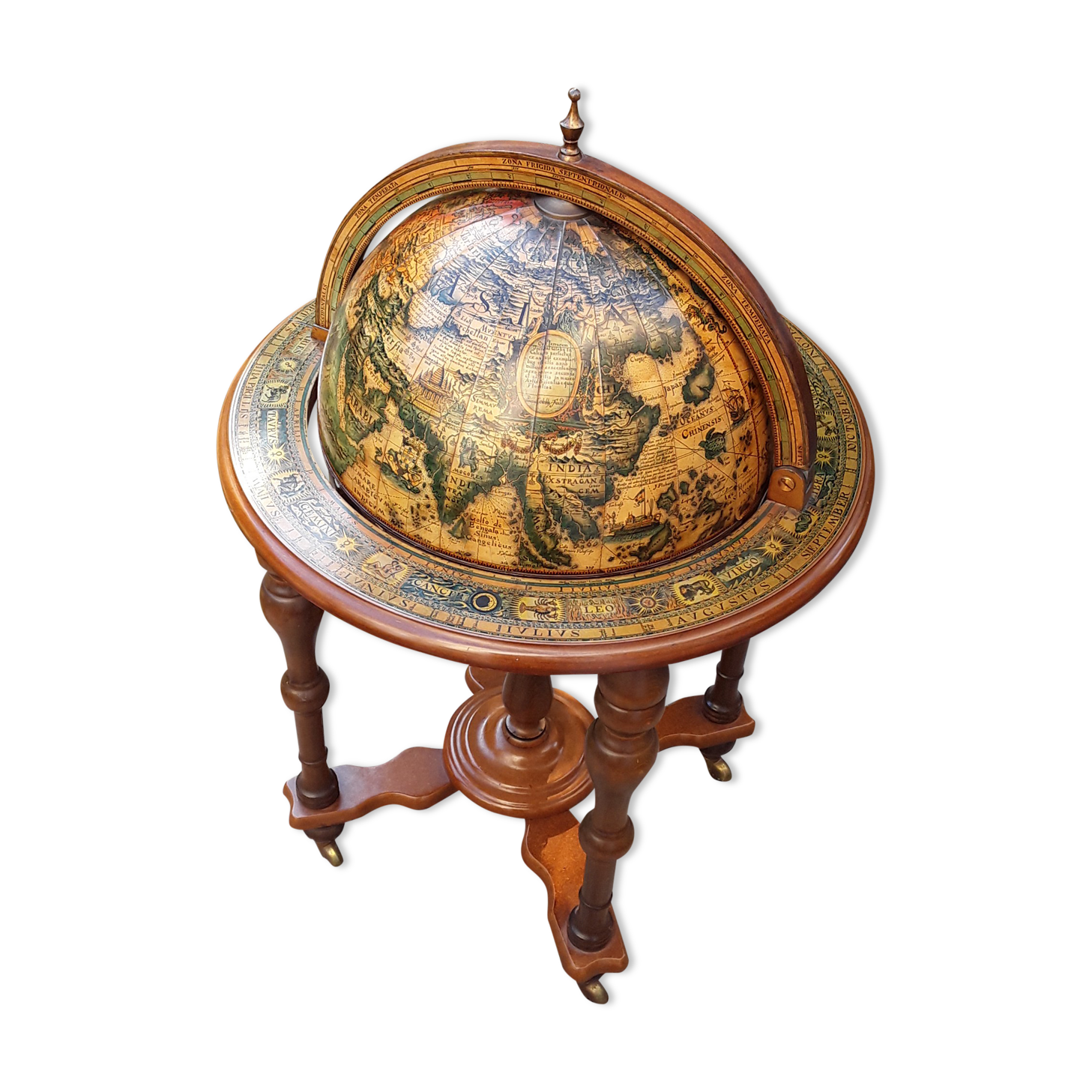 Vintage globe bar