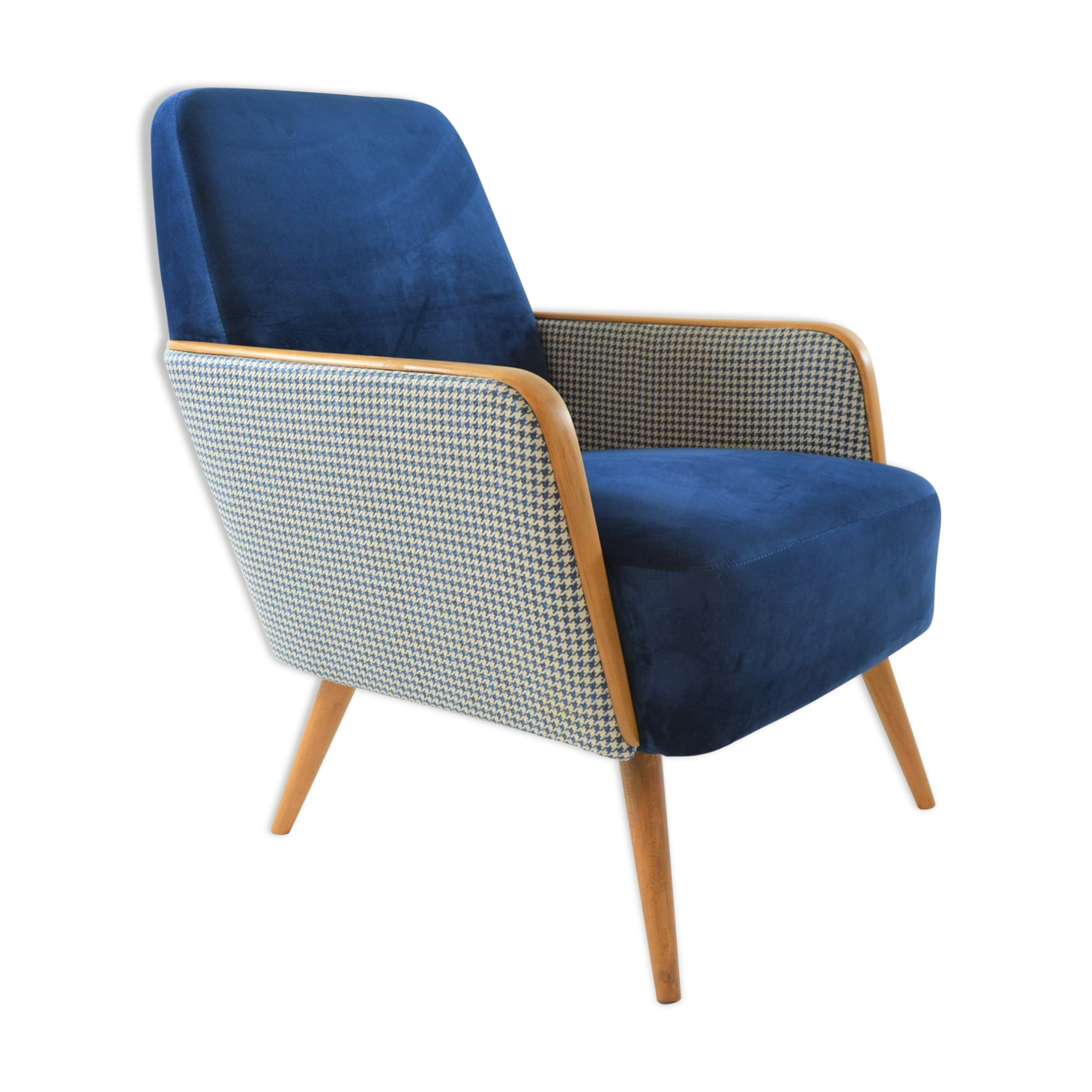 Square chair velvet hen's feet