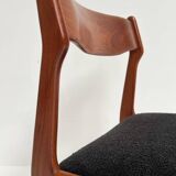 Ensemble de 6 chaises design rembourrées par Burchardt Nielsen, années 1960