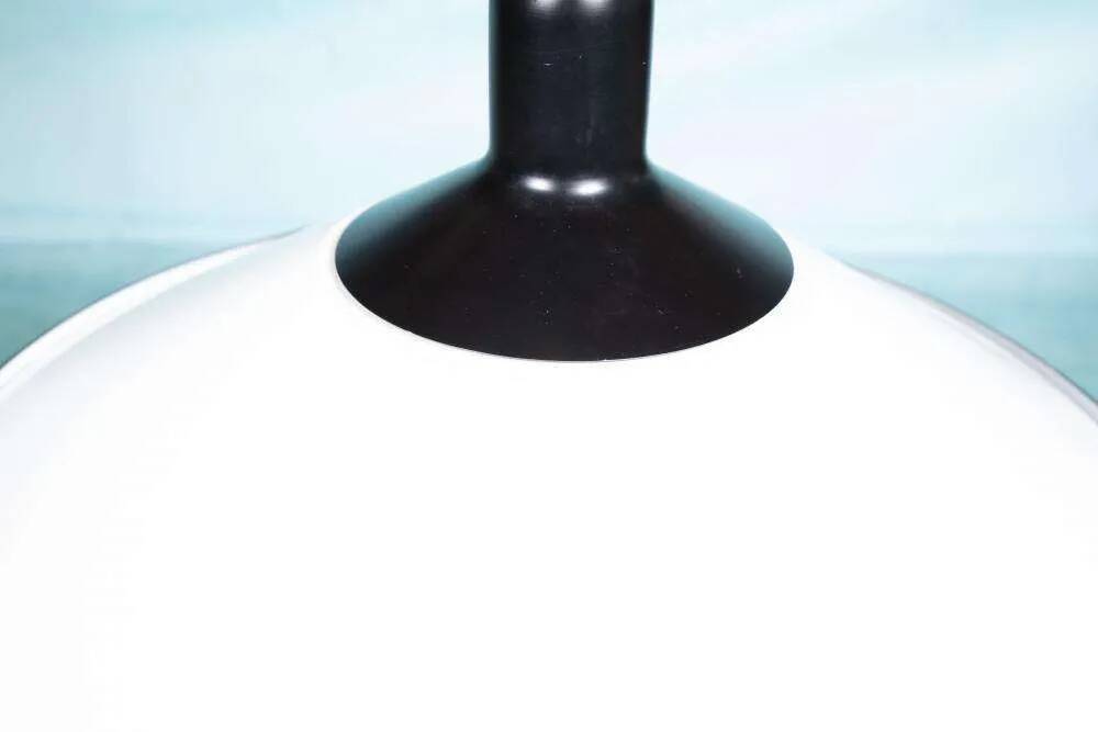1970s Swedish minimalist Scandinavian suspension lamp with a pull switch.