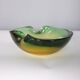 Vintage 1970s Murano glass submerged Italian design emptier tray