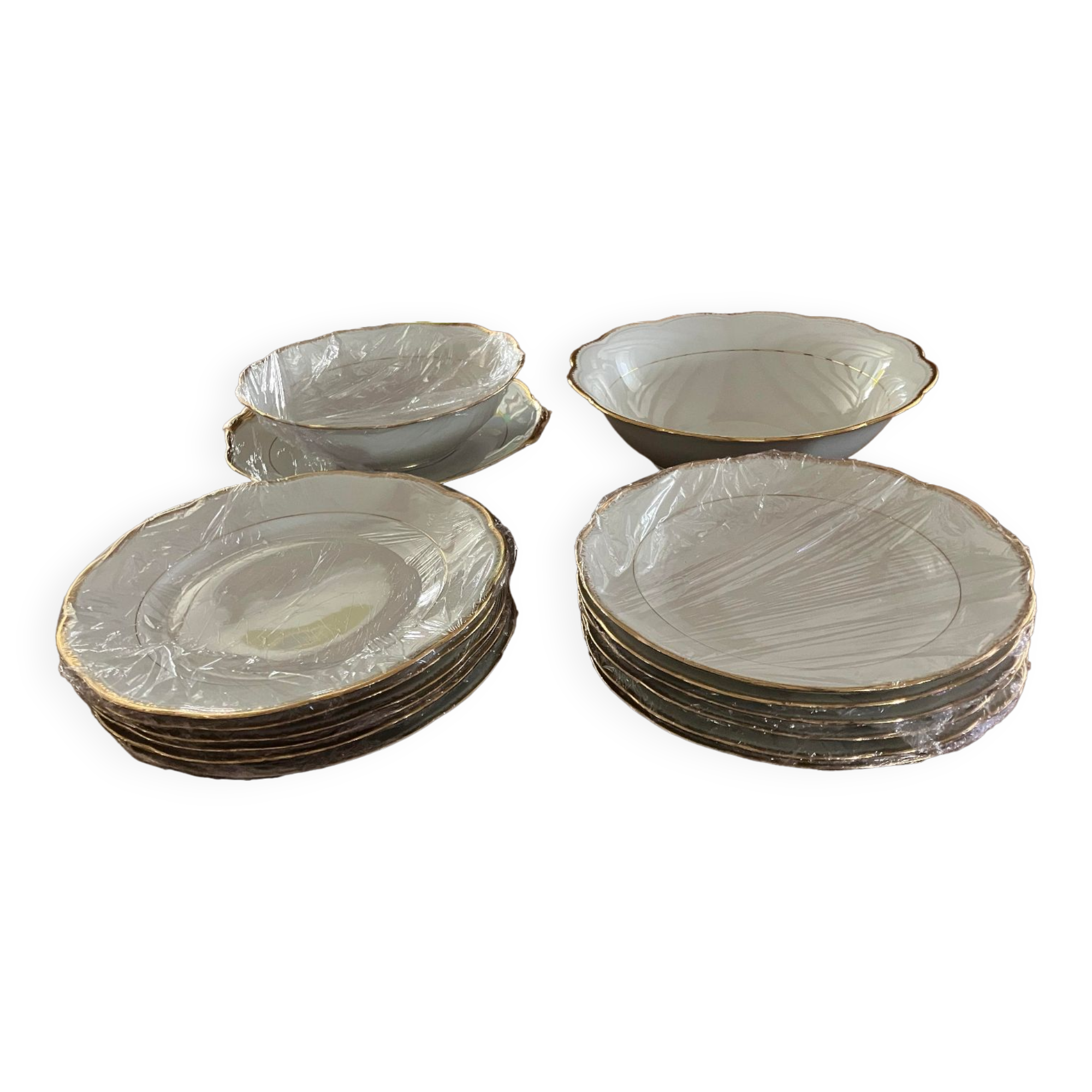 Limoges porcelain service lot