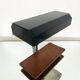 Teak and grey lacquered metal desk lamp, 1950s.