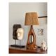 Lampe en bois vintage