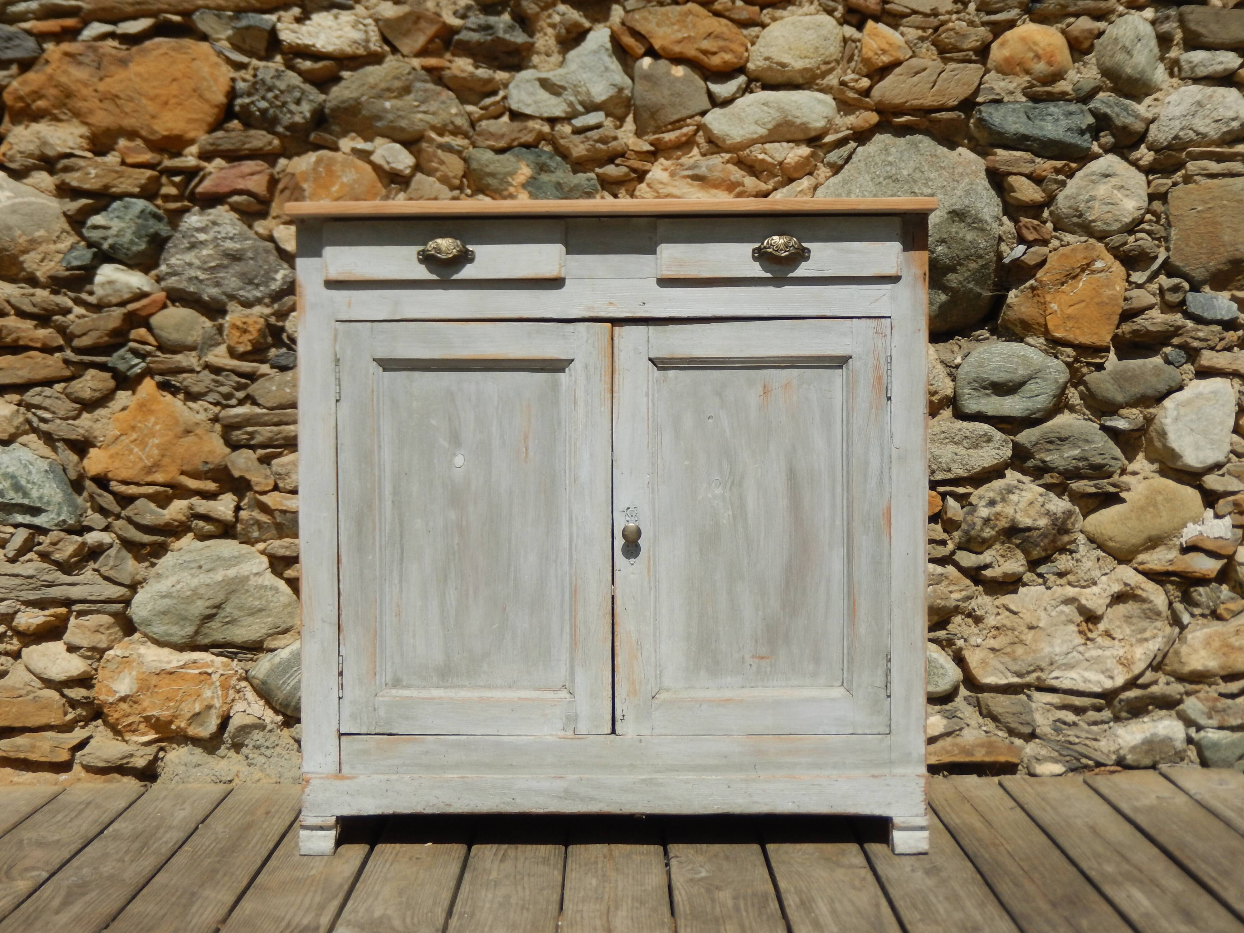 Charming Parisian buffet in patinated fir