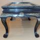 Table basse japonaise décor floral et oiseaux/vintage