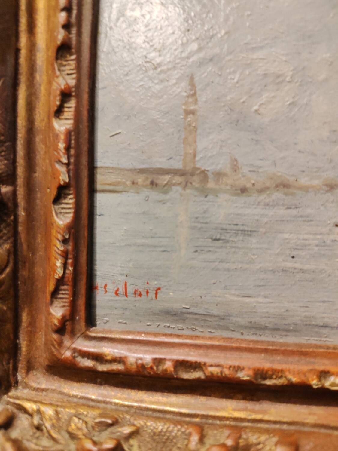 Pair of oils on panels by Henri Saint Clair, circa 1930.