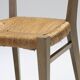 Paire de chaises en paille, geneviève pons, 1950s