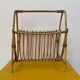 Vintage bamboo rattan magazine holder