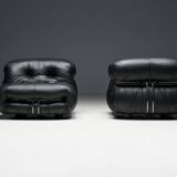 Soriana Lounge Chairs by Afra & Tobia Scarpa for Cassina, Italy, 1970s