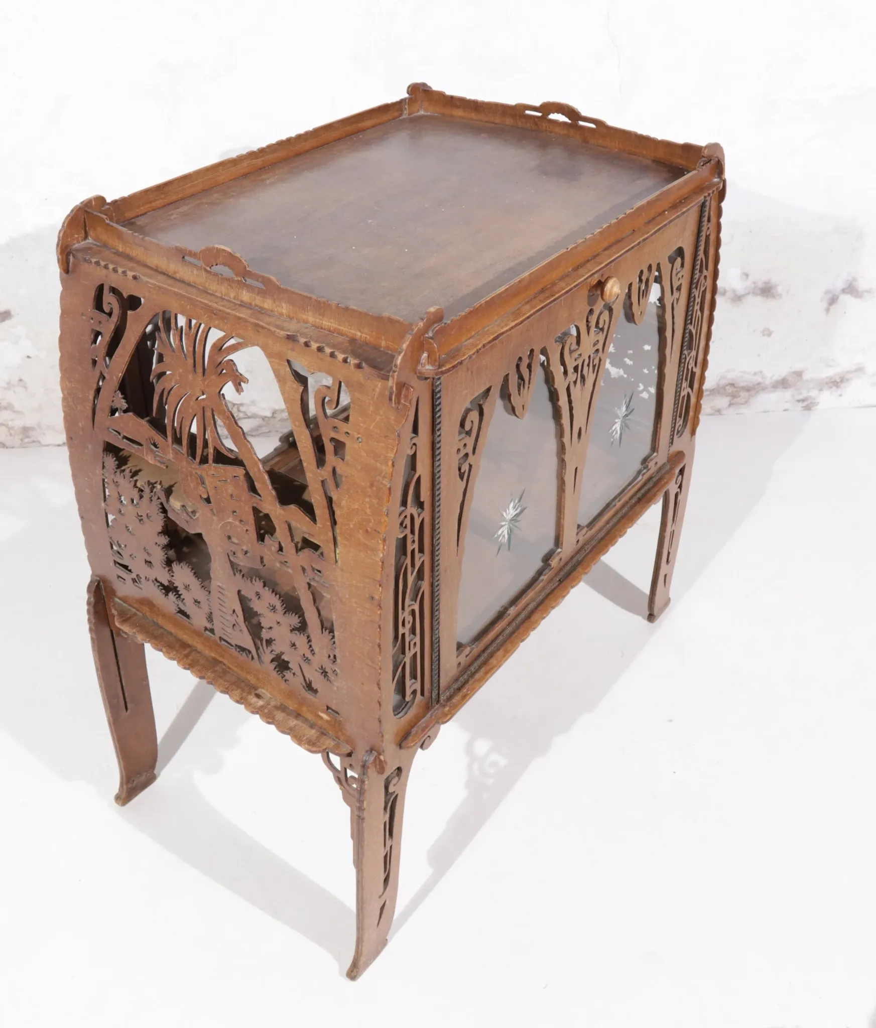 Amsterdam School Arts and Crafts tea cabinet Dutch Colonial