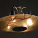 Art Deco Chandelier in Aluminium and Marbled Glass, Czech, 1940s