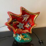 Vintage Vallauris Night Light Lamp in the Shape of a Shell