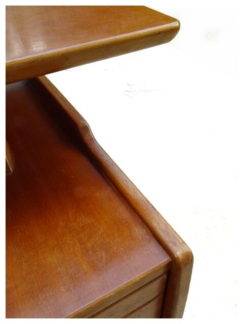 Desk of the designer Jacques Hauville vintage years 1950