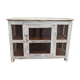 Small old white wooden display case