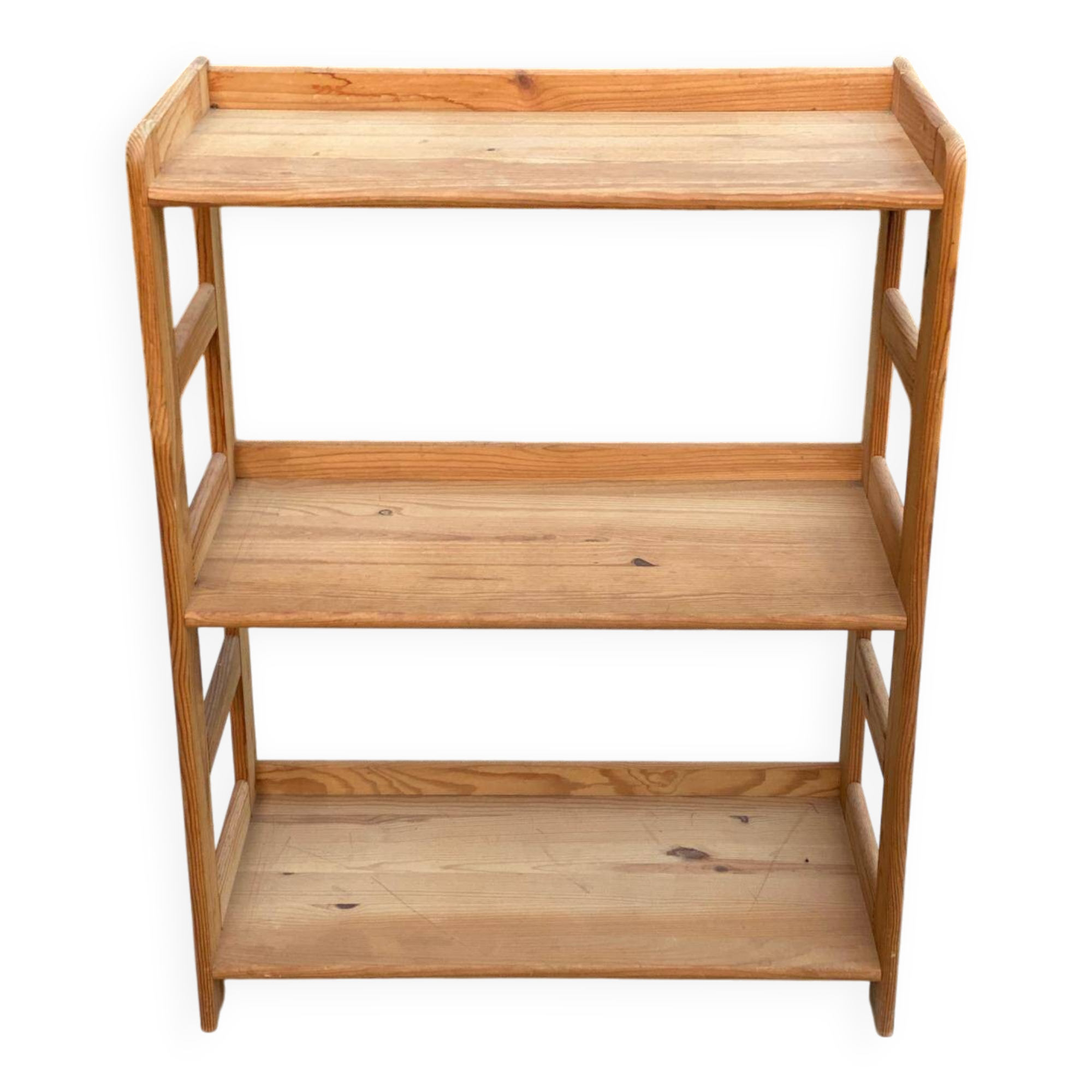 3-Tier Solid Wood Shelf