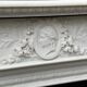 Napoleon III fireplace in statuary white marble, circa 1880.