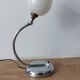 Art Deco chrome ball lamp.