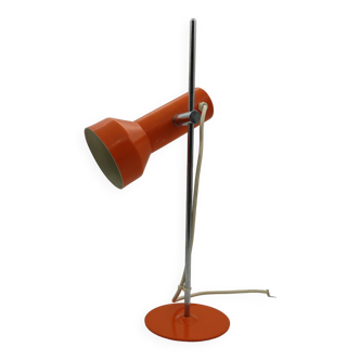 Orange metal lamp from the 70s