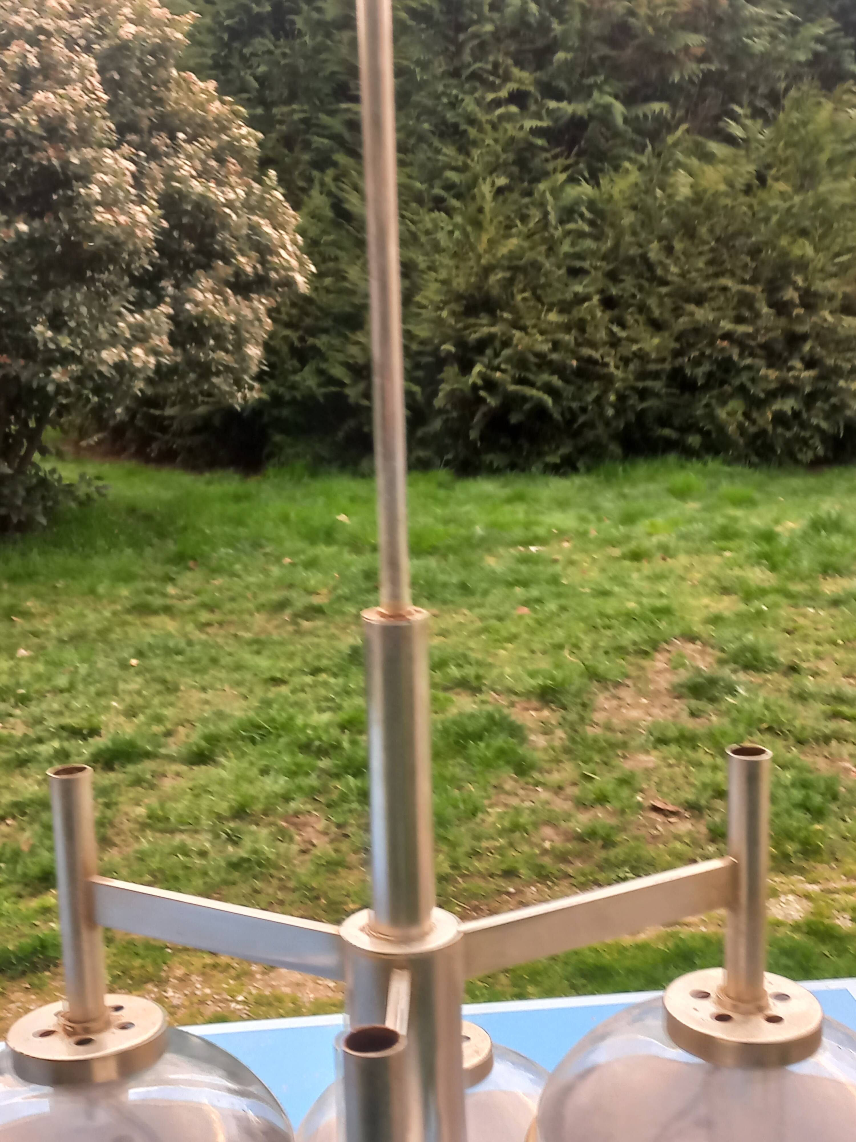 Space age design chandelier from the 70s