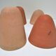 Four bells for seedlings in vintage terracotta