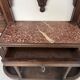 Console coat rack in Louis XVI style with bronze panthers, 20th century.