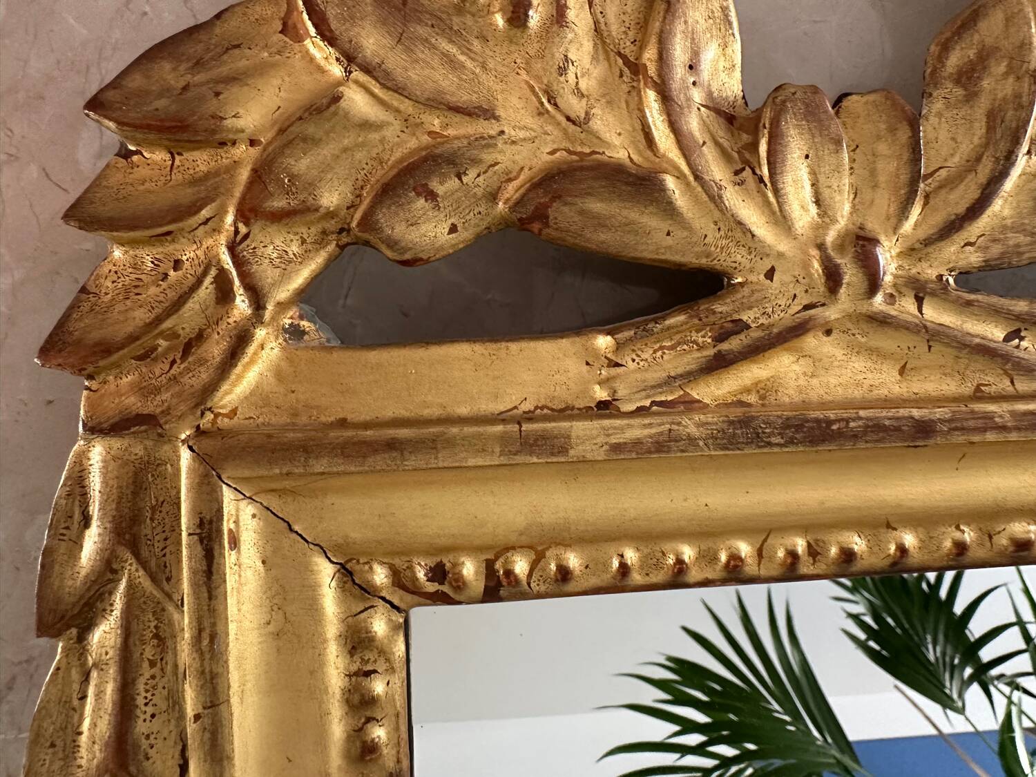 Gold leaf mirror