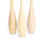 Set of 3 vintage juggling pins, beech wood, vintage