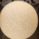 Vintage cracked egg globe table lamp, 1960-70
