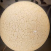 Lampe globe oeuf craquelé à poser, vintage, 1960-70