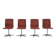 Early set of 4 'Oxford' swivel chairs by Arne Jacobsen for Fritz Hansen, 1966