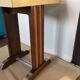 Art deco bistro table red tray