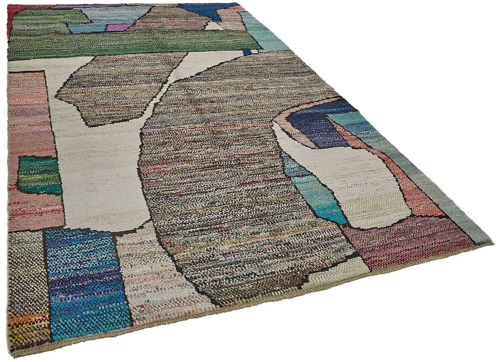 Handwoven Turkish Recycled Boho Rug 197 cm x 313 cm