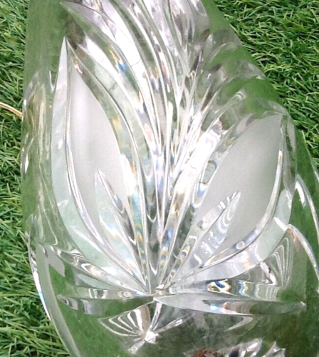 Pied de lampe grand modèle cristal véritable taillé main années 1960
