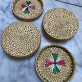 Vintage woven seagrass boxes