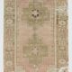 4x7 Cream & Brown Oriental Vintage Area Rug, 118x210Cm