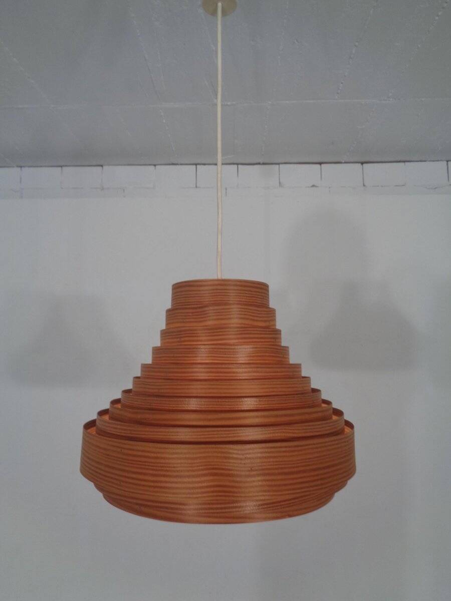 Wooden Lamella Ceiling Lamp by Hans-Agne Jakobsson for Hans-Agne Jakobsson AB Markaryd, 1960s