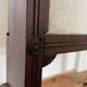 Antique fireplace screen in tapestry and mahogany