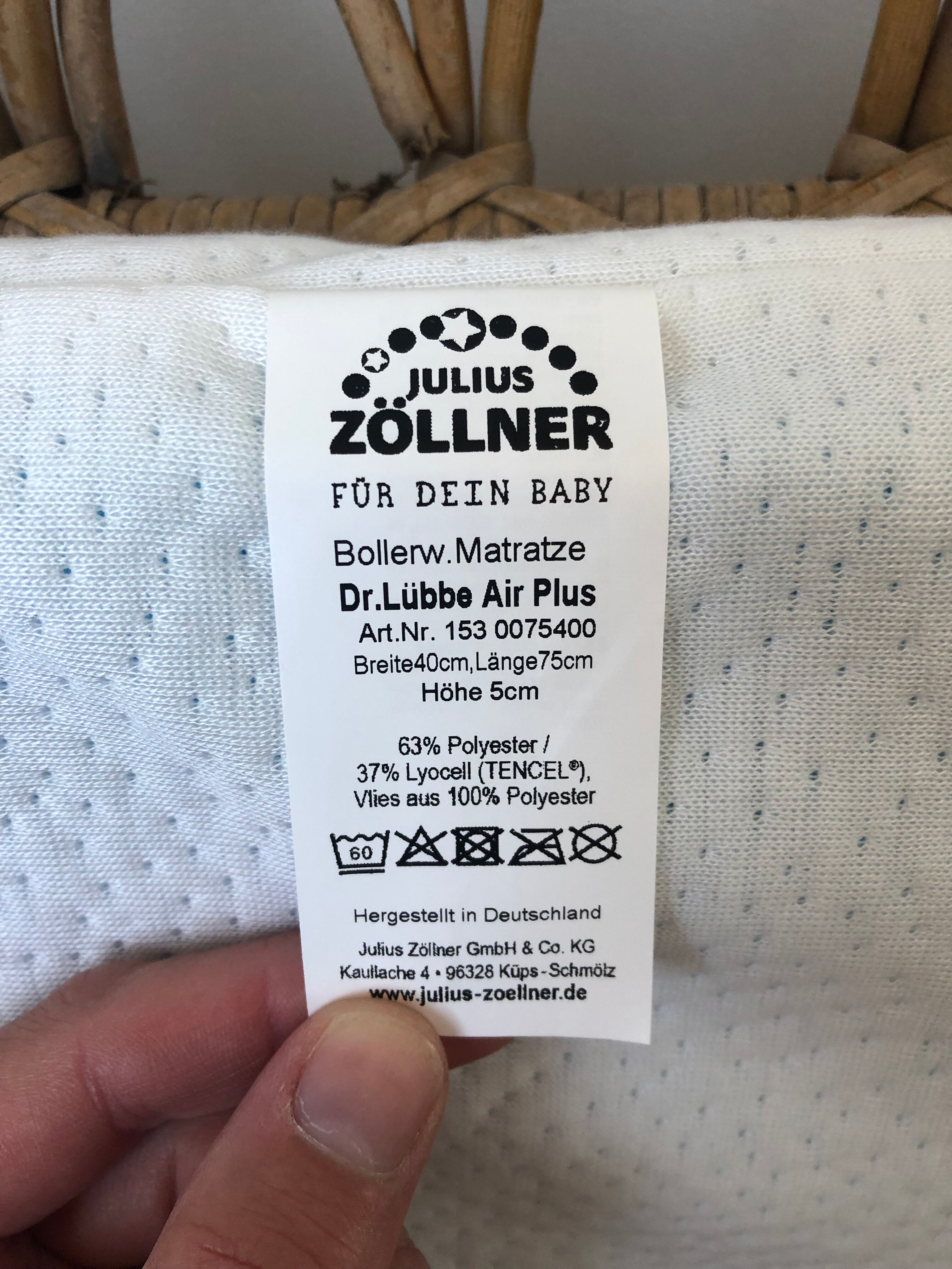 Vintage rattan cradle