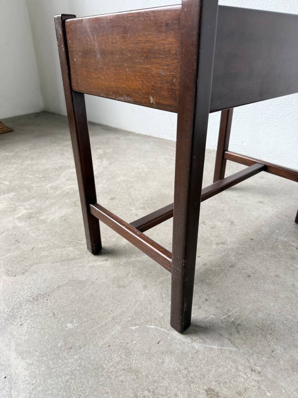 Jacques Hauville bedside table Roche Bobois mahogany